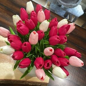 Faux Tulip Decorations